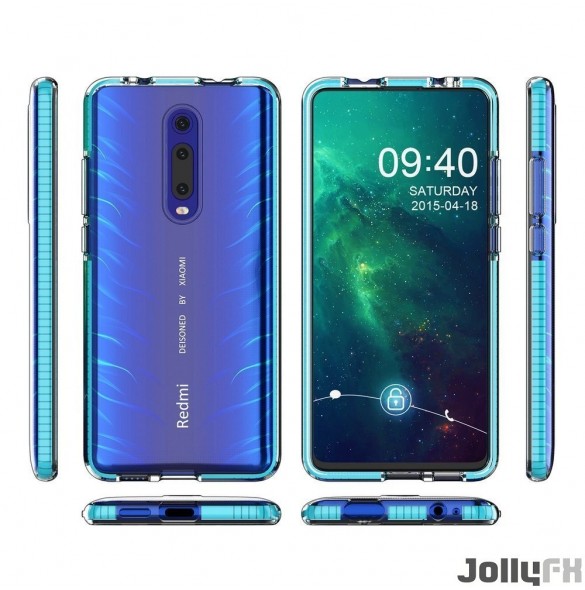 Mörkblått och mycket snyggt omslag Xiaomi Mi 9T / Xiaomi Mi 9T Pro.