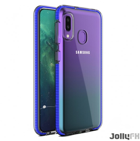Mörkblå och väldigt snygg täckning Samsung Galaxy A20e.