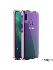 Ljusrosa och väldigt snygg täckning Samsung Galaxy A20e.