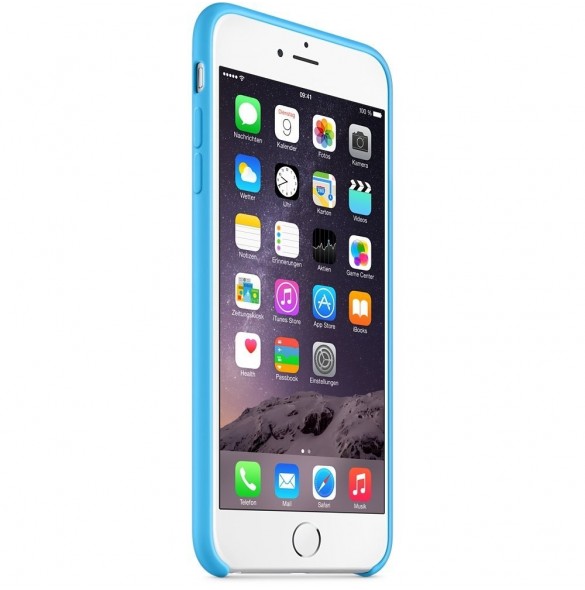Apple MGRH2ZM/A Silicone Case till iPhone 6 Plus - Blå