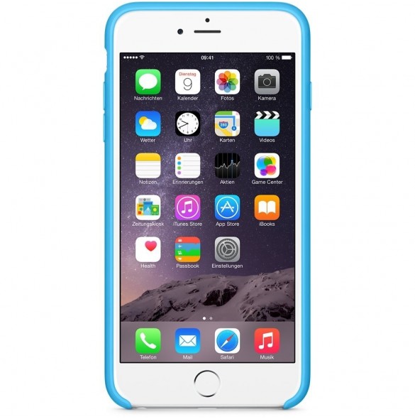 Apple MGRH2ZM/A Silicone Case till iPhone 6 Plus - Blå