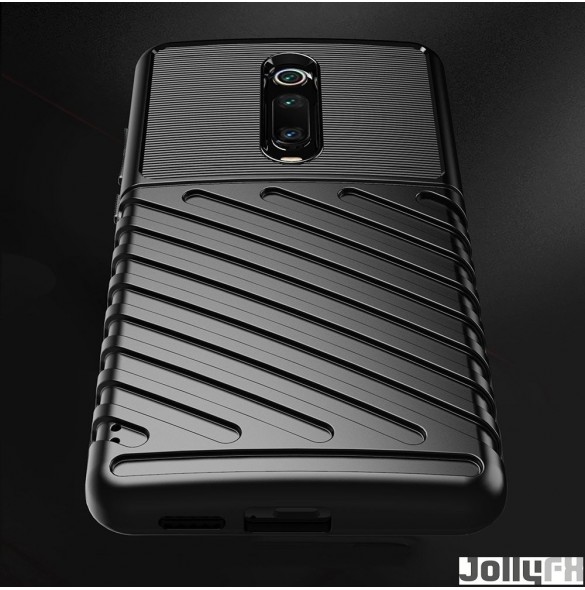 Svart och mycket snyggt omslag Xiaomi Mi 9T / Xiaomi Mi 9T Pro.
