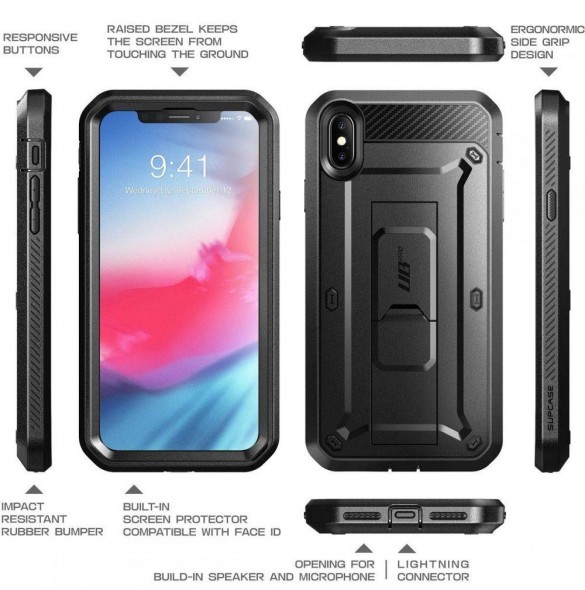 Supcase Unicorn Beetle Pro iPhone XS Max - Svart