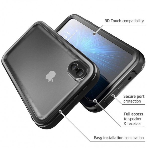 Supcase IBLSN Aegis IP68 iPhone XS Max - Frost svart