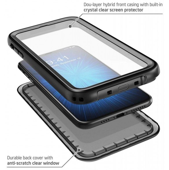 Supcase IBLSN Aegis IP68 iPhone XS Max - Frost svart