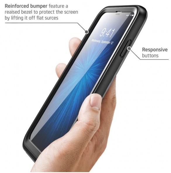 Supcase IBLSN Aegis IP68 iPhone XS Max - Frost svart