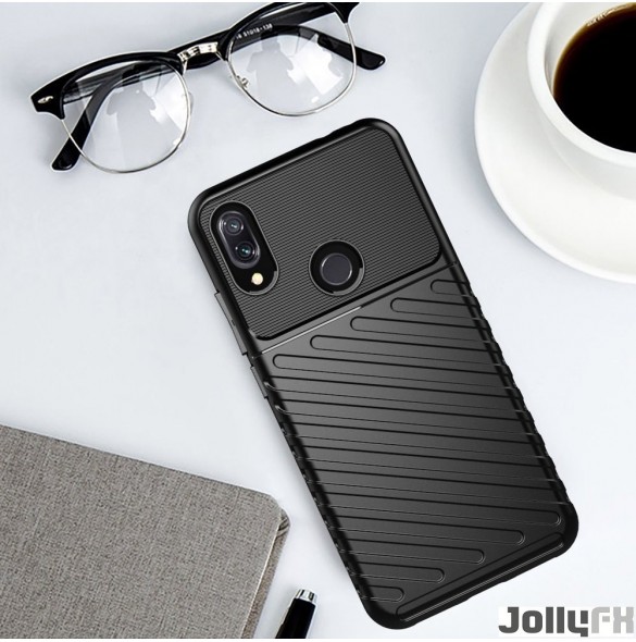 Blått och mycket snyggt omslag Xiaomi Redmi Note 7.