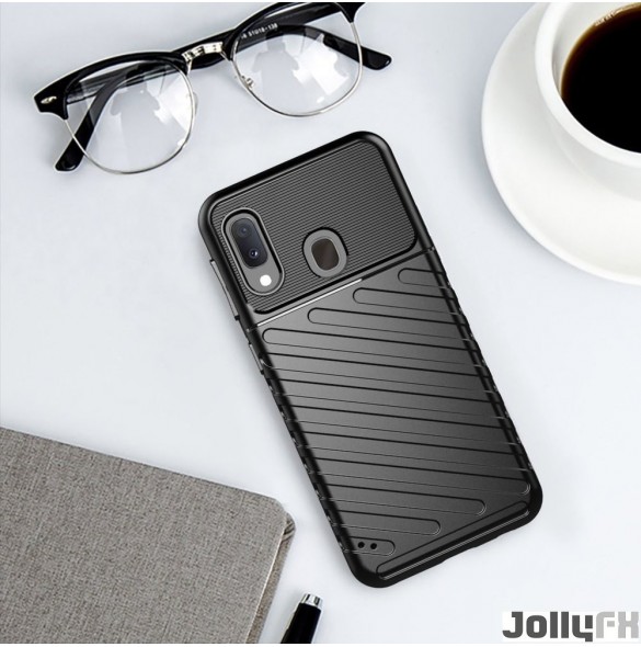 Samsung Galaxy A20e och väldigt snyggt skydd från JollyFX.