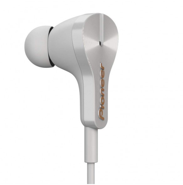 Pioneer Rayz SE-LTC3R-W Lightning-Powered Noise Cancelling Earphones with Smart Button and Companion App - Onyx