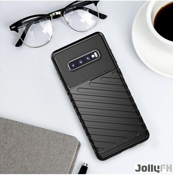 Samsung Galaxy S10 Plus och väldigt snyggt skydd från JollyFX.