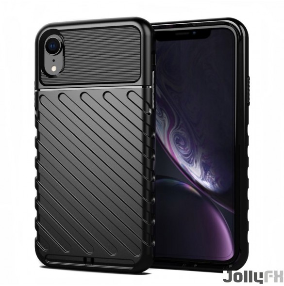 Svart och väldigt snyggt omslag iPhone XR. Svart och väldigt snyggt omslag iPhone XR.