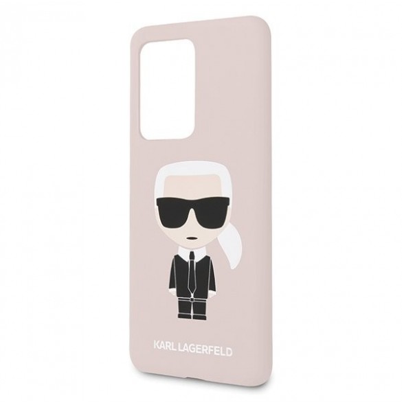 Rosa och väldigt praktiskt omslag från Karl Lagerfeld.