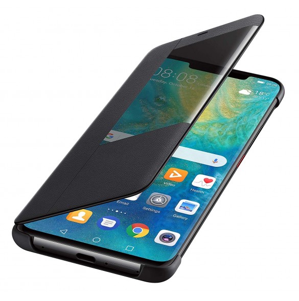 Huawei S-View Case Vikbart Fodral Till Huawei Mate 20 Pro - Svart (51992696)
