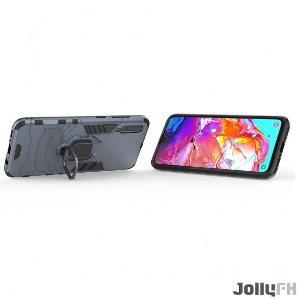 Blått och väldigt snyggt omslag Samsung Galaxy A70.