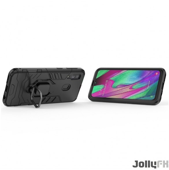 Svart och väldigt snyggt omslag Samsung Galaxy A40.