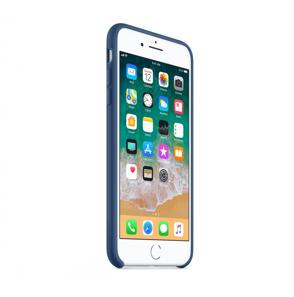 Apple MQH06F2/A till iPhone 7 Plus, iPhone 8 Plus Silicone Case  - Cobalt Blå