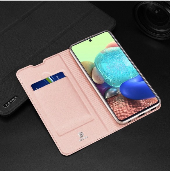 DUX DUCIS Skin Pro Bookcase-väska för Samsung Galaxy A71 5G - Rosa