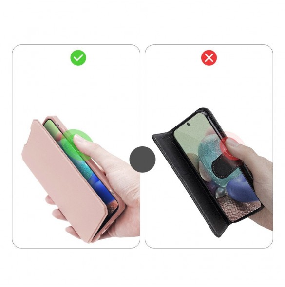 Rosa och väldigt snyggt omslag Samsung Galaxy A71 5G.