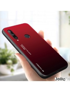 Svart-röd och mycket snygg täcka Huawei P40 Lite E.