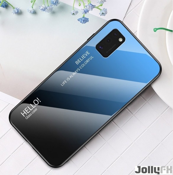 Svartblå och väldigt snygg täckning Samsung Galaxy A41.