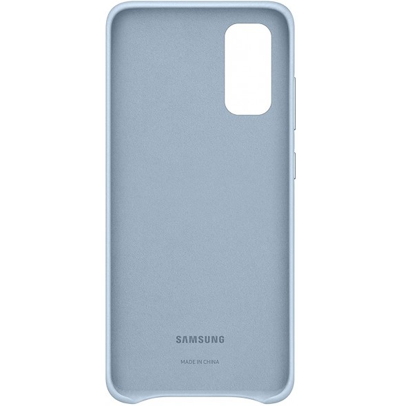 Samsung EF-VG980LLEGEU läderfodral äkta läder väska till Samsung Galaxy S20 - Blå