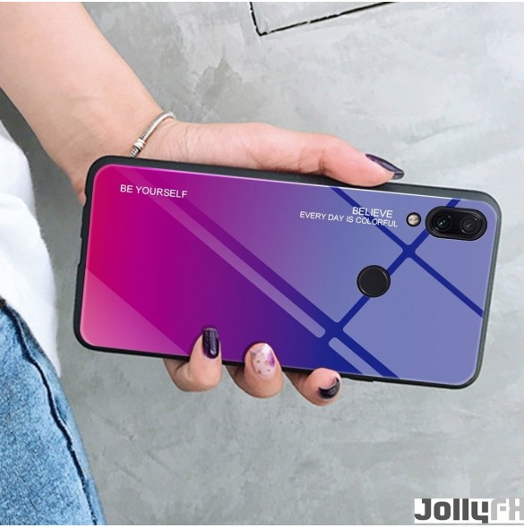 Rosa-lila och väldigt snyggt omslag Xiaomi Redmi Note 7.