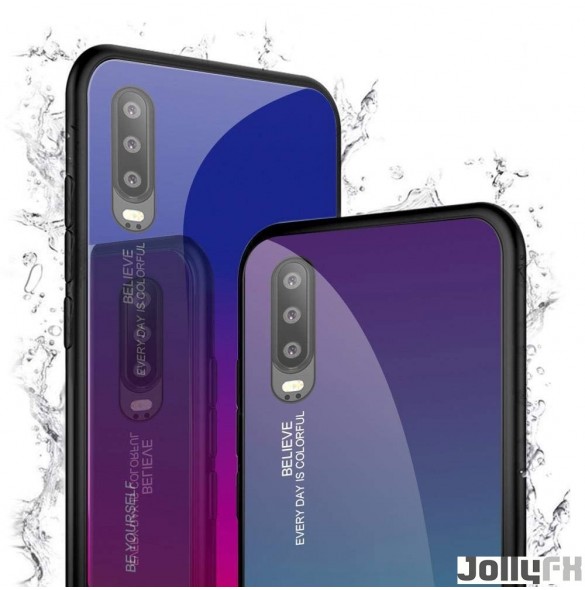 Svartblå och väldigt snygg täcka Huawei P30 Pro.