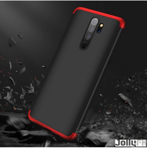 Svart-röd och väldigt snygg täcka Xiaomi Redmi Note 8 Pro.
