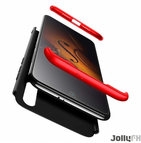 JollyFX 360 Skyddsfodral Fram och bak Fodral Heltäckskydd Xiaomi Mi CC9e / Xiaomi Mi A3 - Svart-röd