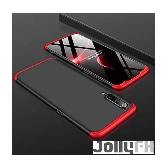 JollyFX 360 Skyddsfodral Fram och bak Fodral Heltäckskydd Xiaomi Mi CC9e / Xiaomi Mi A3 - Svart-röd