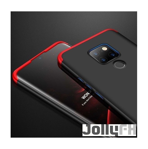 Svart-röd och mycket snygg täcka Huawei Mate 30 Lite.