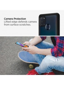 Samsung Galaxy A21s och väldigt snyggt skydd från Spigen.