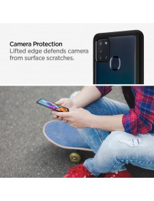 Samsung Galaxy A21s och väldigt snyggt skydd från Spigen.