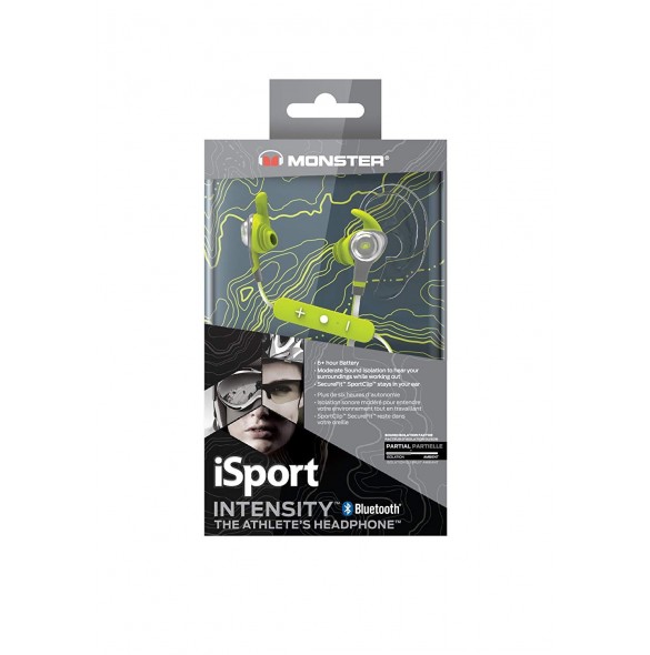 Monster iSport Intensity In-Ear Bluetooth Wireless Headphones - Grön