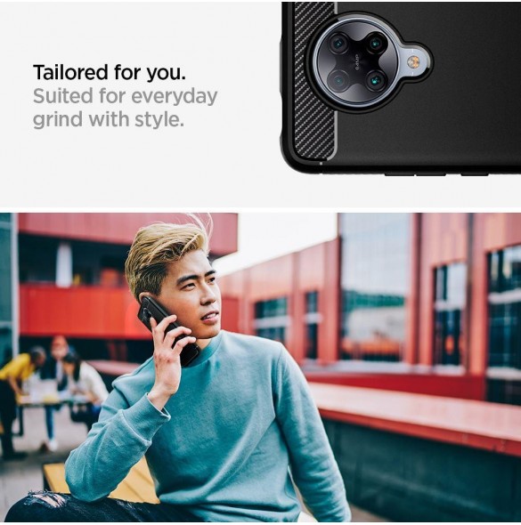 Xiaomi Poco F2 Pro och väldigt snyggt skydd från Spigen.