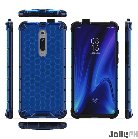 Blått och mycket snyggt omslag Xiaomi Mi 9T / Xiaomi Mi 9T Pro.