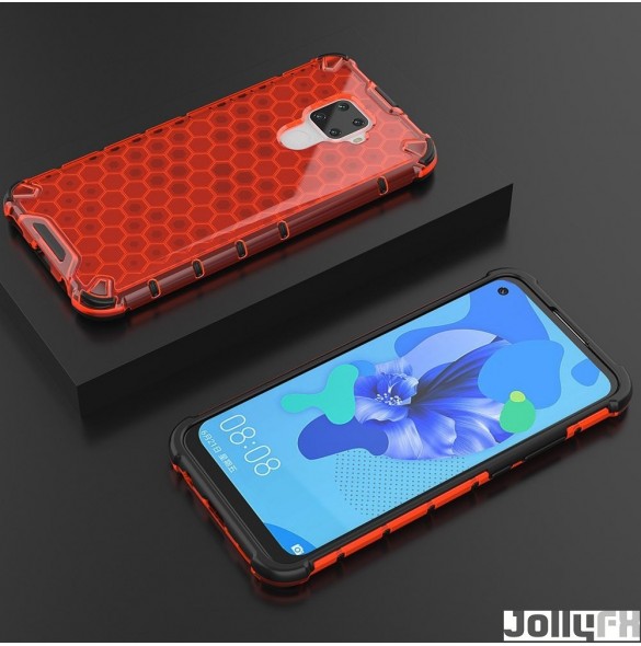 Rött och väldigt snyggt omslag Huawei Mate 30 Lite / Huawei Nova 5i Pro.