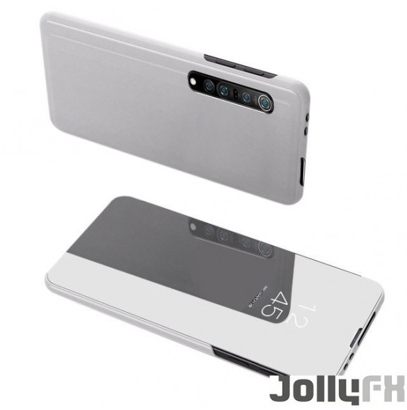 Silver och mycket snyggt omslag Xiaomi Mi Note 10 Lite.