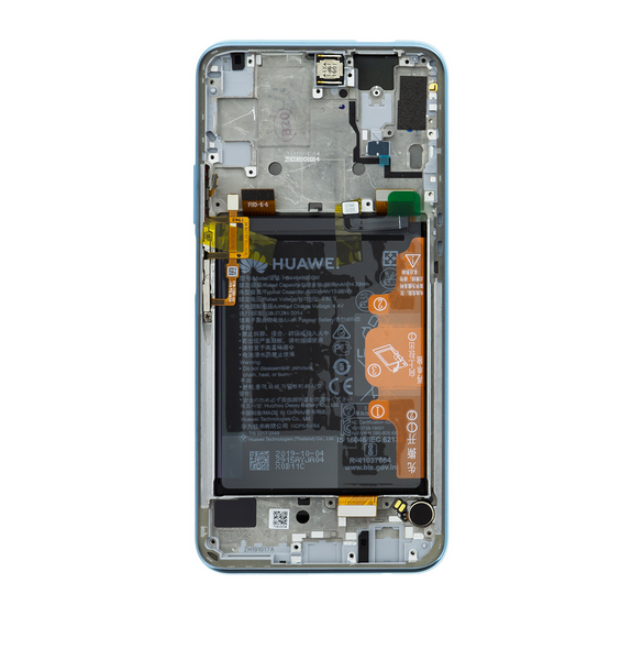 LCD-display + beröringsenhet + framsida Huawei P Smart Pro - Andningskristall (Service Pack)