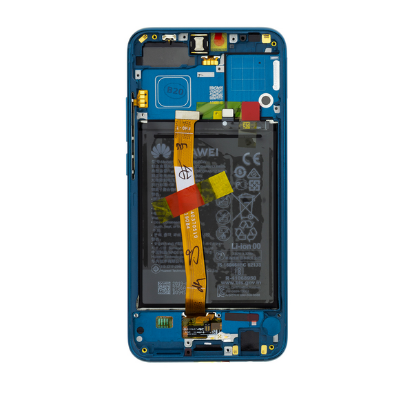 LCD-display + beröringsenhet + framsida Huawei Honor 10 - Grön (Service Pack)