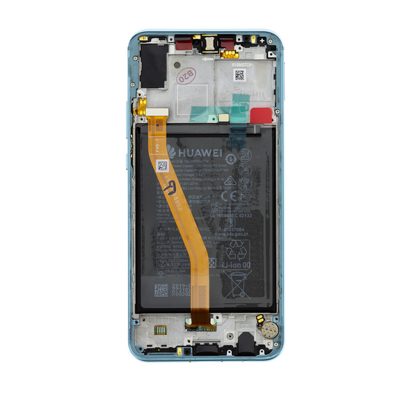 LCD-skärm + beröringsenhet + framsida Huawei Nova 3 - Grön (Service pack)