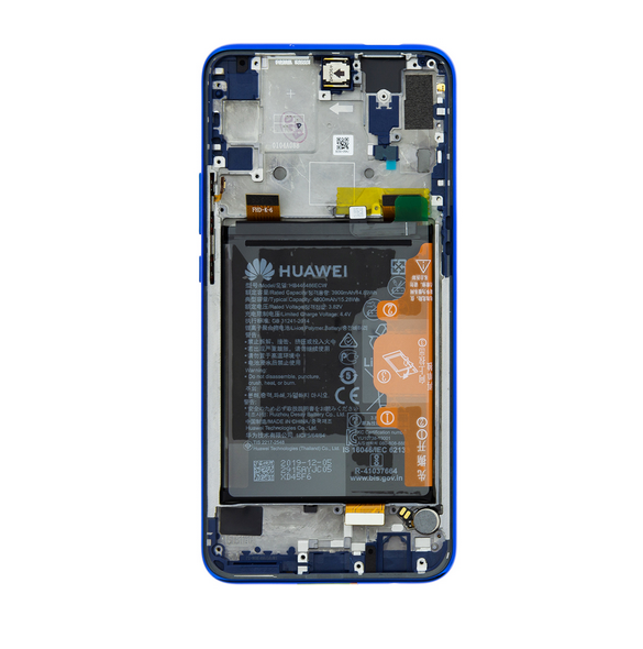 LCD-display + Touch Unit + Framsida Huawei Honor 9X - Blå (Service Pack)