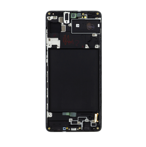 LCD-display + Touch Unit Samsung Galaxy A71 - Svart (Service Pack)