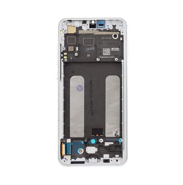 LCD-display + Touch Unit + Framsida för Xiaomi Mi 9 Lite - Vit