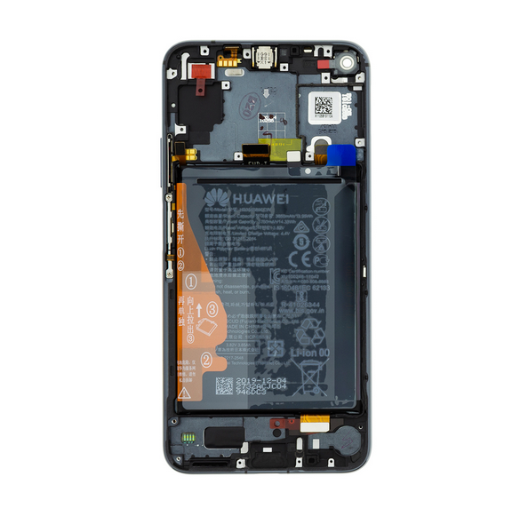 LCD-display + Touch Unit + Framsida Huawei Honor 20 - Svart (Service Pack)