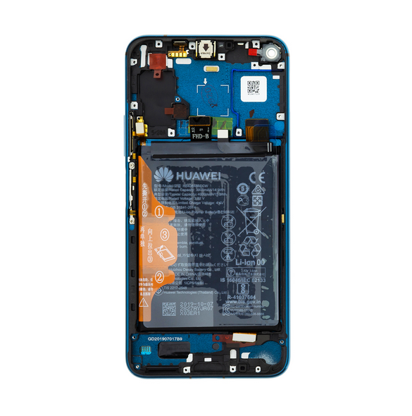 LCD-skärm + beröringsenhet + framsida Huawei Honor 20 Pro - Grön (Service Pack)