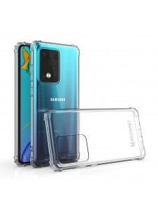 Genomskinligt och väldigt snyggt skal Samsung Galaxy S20 Ultra.