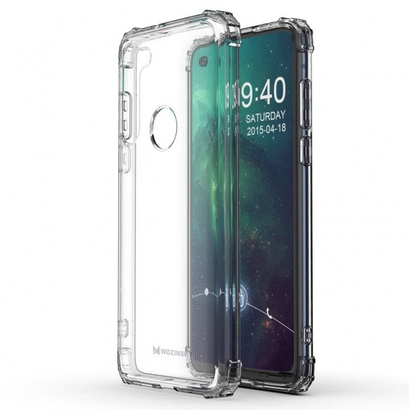 Genomskinligt och väldigt snyggt skal Motorola Moto G8 Power.