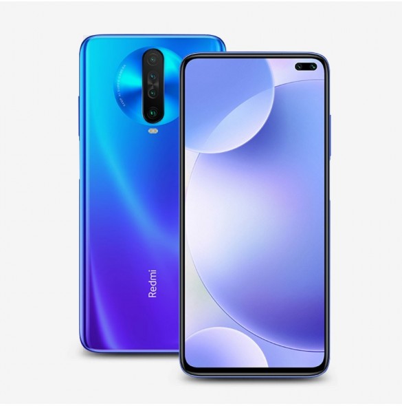 Blått och mycket snyggt omslag Xiaomi Redmi K30.