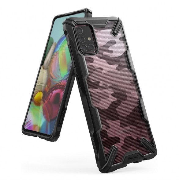 Camo svart och väldigt snyggt omslag Samsung Galaxy A71.